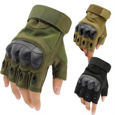 2021 Tactical Fingerless/half Finger Gloves Shooting Military Combat Gloves With Hard Knuckle Fit For Cycling Airsoft Paintball